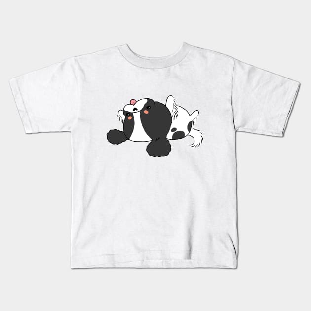 Kawaii Cavalier King Charles Spaniel Kids T-Shirt by jollyinu